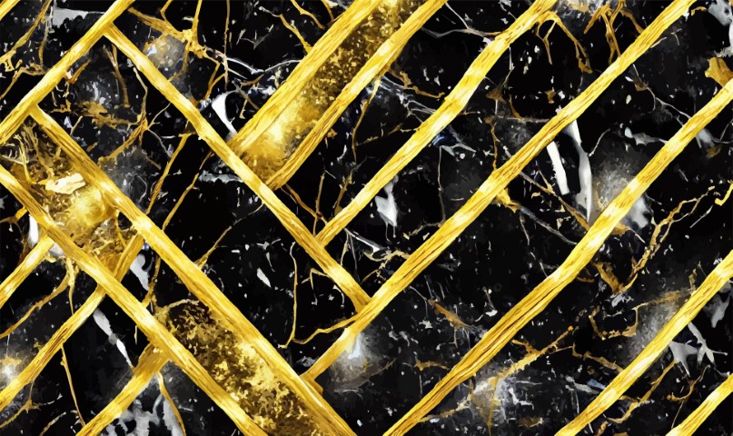 Golden marble texture with many contrasting textures.Vector.