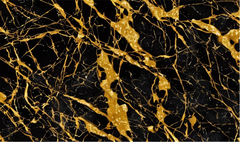 Golden marble texture with many contrasting textures.Vector.