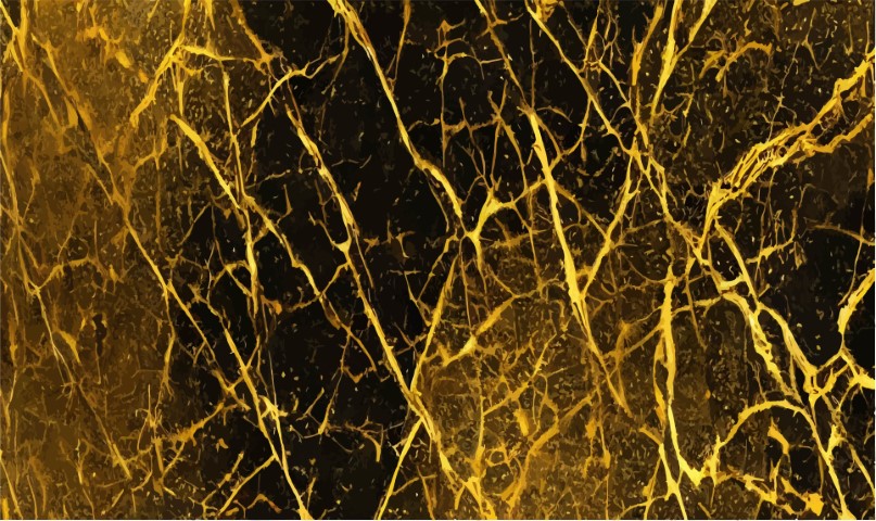 Golden marble texture with many contrasting textures.Vector.