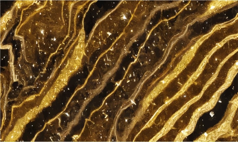 Golden marble texture with many contrasting textures.Vector.