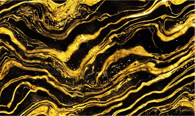 Golden marble texture with many contrasting textures.Vector.