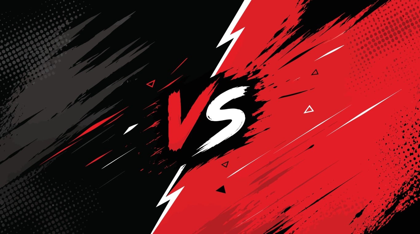Versus battle screen template.