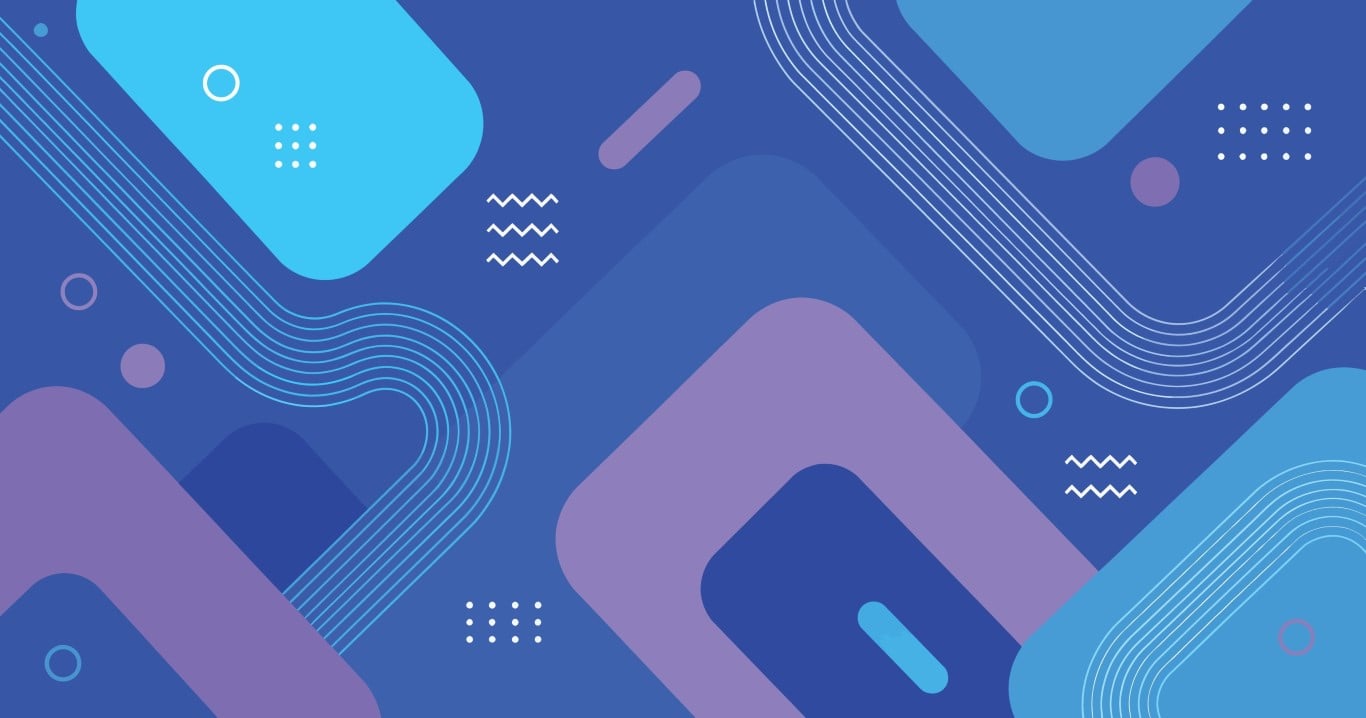 Modern abstract background with flowing lines and geometric shapes.