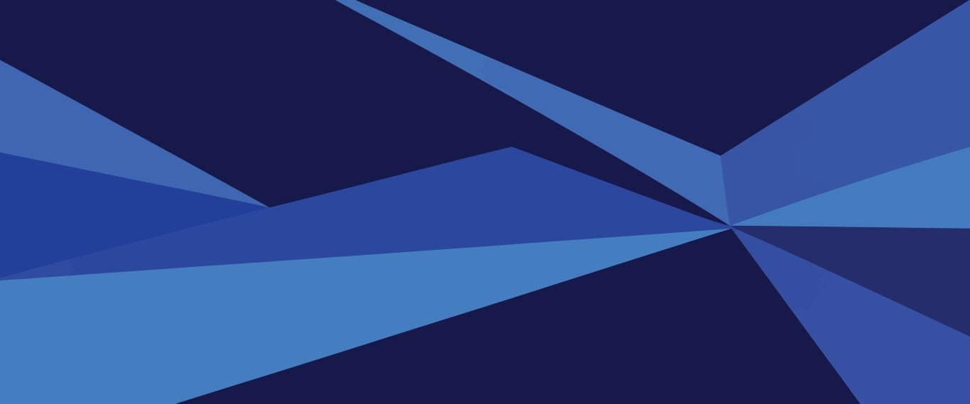 Abstract geometric shapes in blue tones.