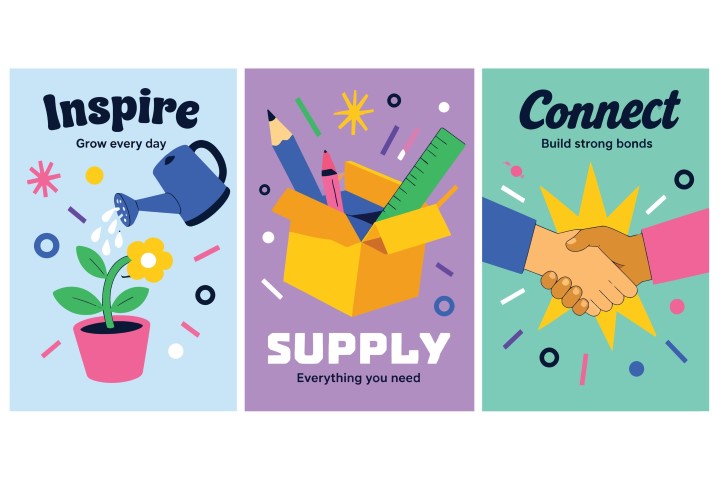 Educational and growth themed posters.