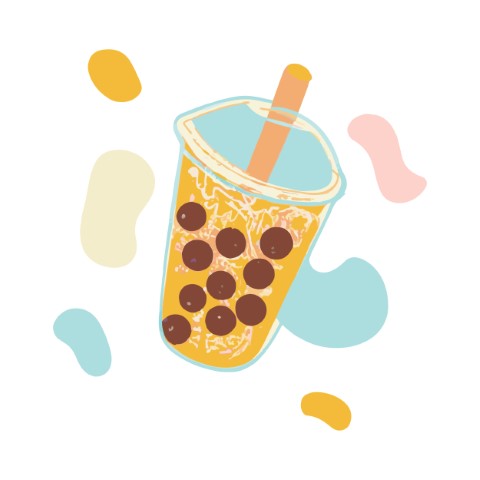 Premium Style Drink Illustration: Bubble Tea - Free SVG and EPS File