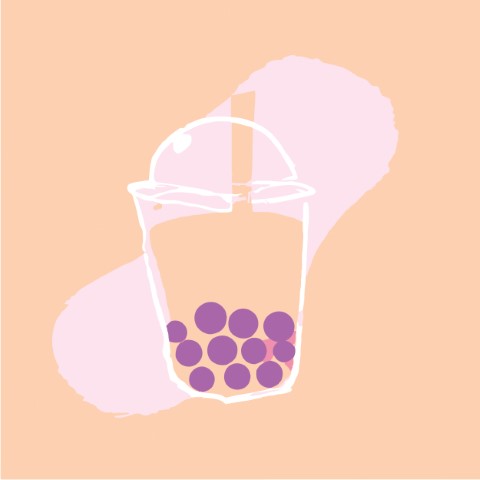Premium Style Drink Illustration: Bubble Tea - Free SVG and EPS File