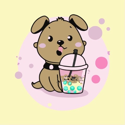 Professional Drink Design: Bubble Tea - High Quality Free Vector Download