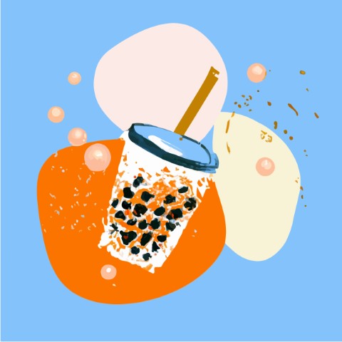 Exclusive Bubble Tea Drink Vector - Perfect for Professional Branding