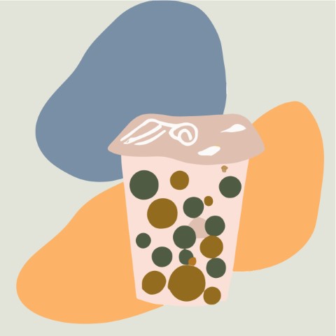 Premium Style Drink Illustration: Bubble Tea - Free SVG and EPS File
