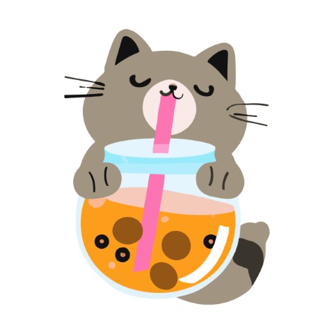 Premium Style Drink Illustration: Bubble Tea - Free SVG and EPS File