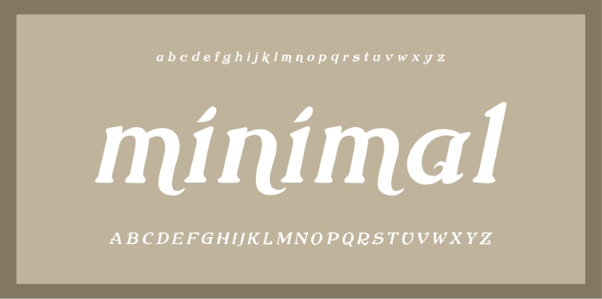 Abstract minimal modern alphabet fonts.