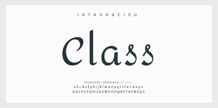 Elegant style alphabet - Decorative alphabet fonts and numbers.