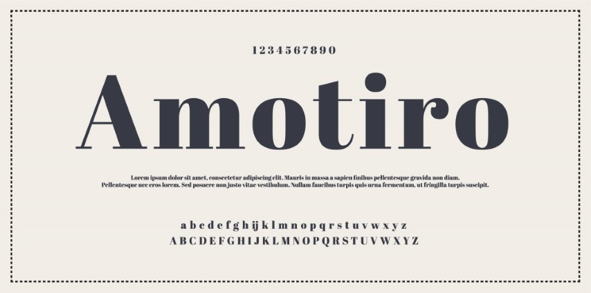 Retro style alphabet - Decorative alphabet fonts and numbers.