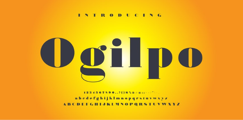 Elegant style alphabet - Decorative alphabet fonts and numbers.