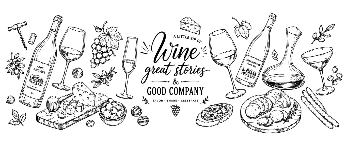 Exquisite wine collection with premium cheese and authentic Italian bruschetta snacks.