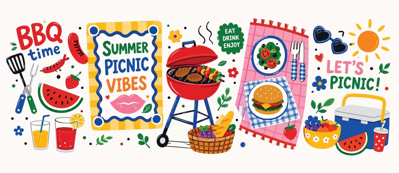 Italian pasta lover promotional retro cards set with traditional mediterranean dishes.