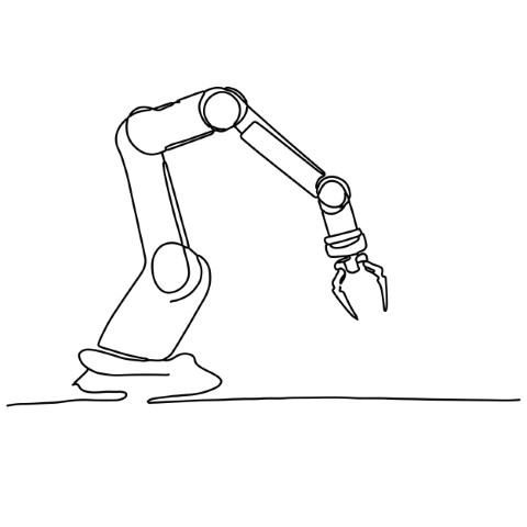 Trendy, isolated line art outline drawing on white background. Minimalist style and single continuous line drawing.