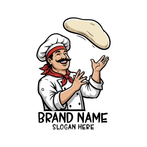 Pizza logo. An original logo solution focused on pizza for restaurants. Editable logo template.