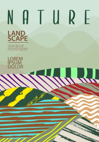 Abstract eco green design. An aesthetic background reflecting the future of organic farming.