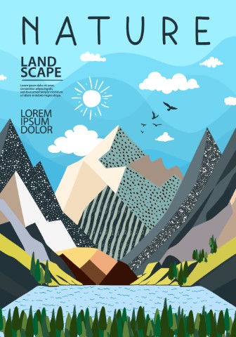 A minimalist poster for those who want to take a peaceful nature tour.