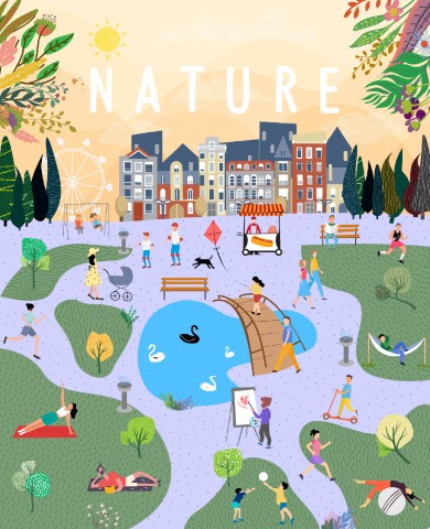 Premium Style Outdoor Illustration: Free Vector - Free SVG and EPS File