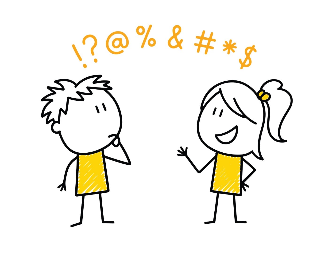 Angry argument and exchange of insults between two partners.