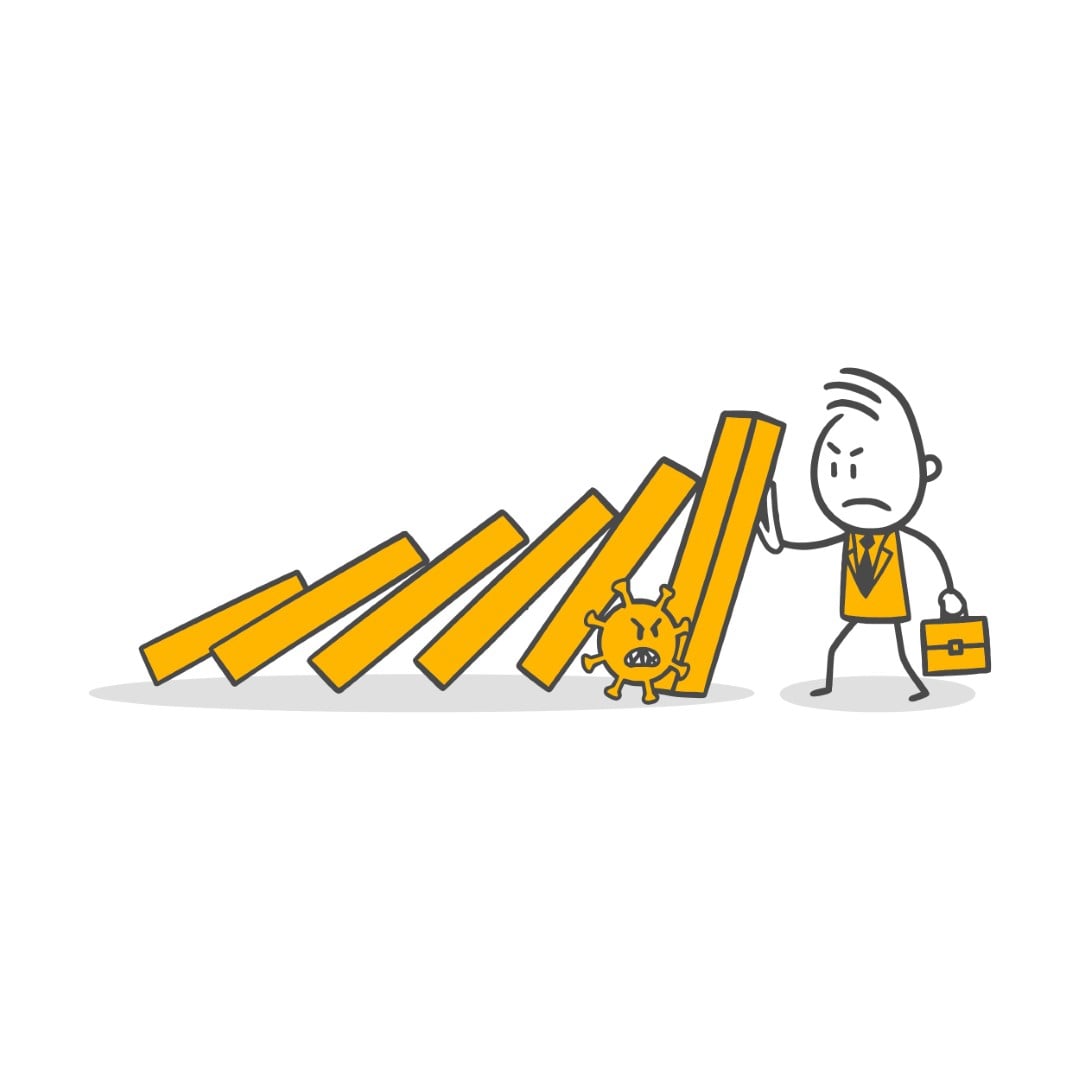 Uncertainty In The Business World And Professional Struggle Against The Virus Threat.