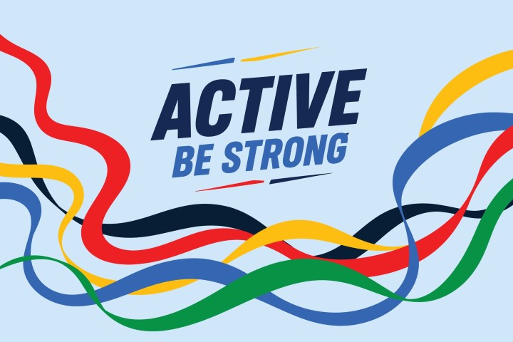 Active and be strong concept.