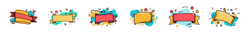 Exclusive Banner Symbols Vector - Perfect for Professional Branding
