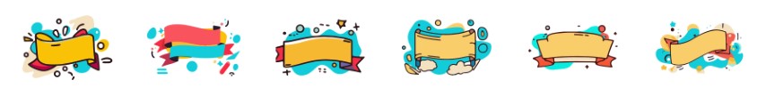 Premium Style Symbols Illustration: Banner - Free SVG and EPS File
