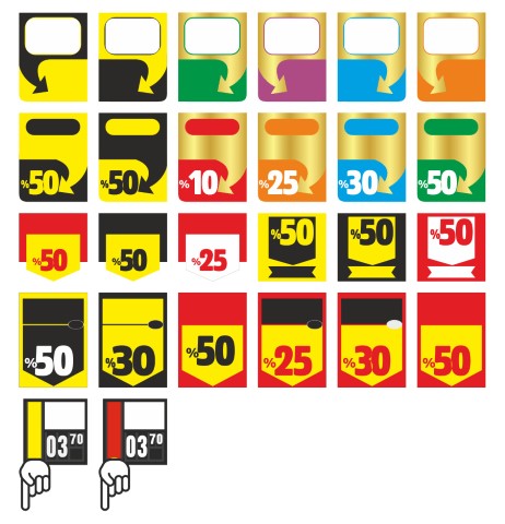 Exclusive Sale Symbols Vector - Perfect for Professional Branding
