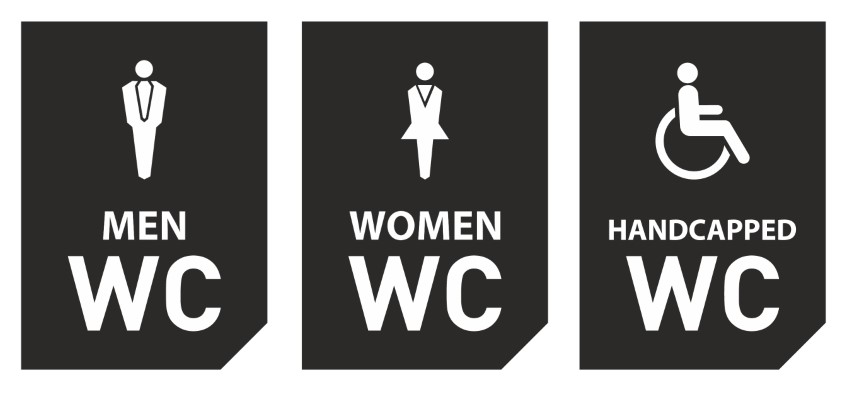 Modern Symbols Element: Toilet - Free Scalable Vector Graphics