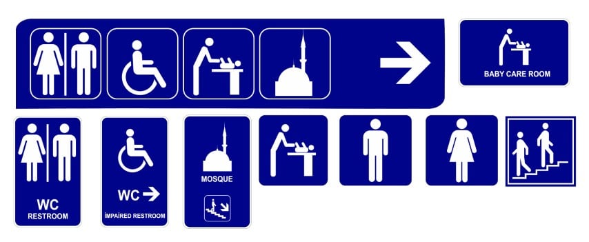 Premium Style Symbols Illustration: Toilet - Free SVG and EPS File