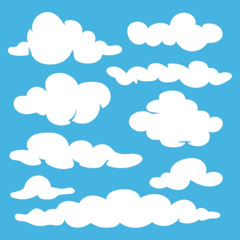 Free Symbols Vector Graphic: Blue for Modern Creative Projects