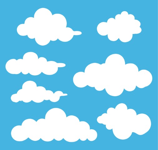 Premium Style Symbols Illustration: Blue - Free SVG and EPS File