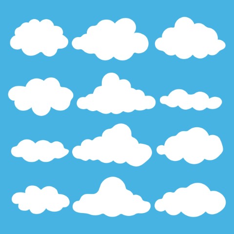 Free Symbols Vector Graphic: Blue for Modern Creative Projects
